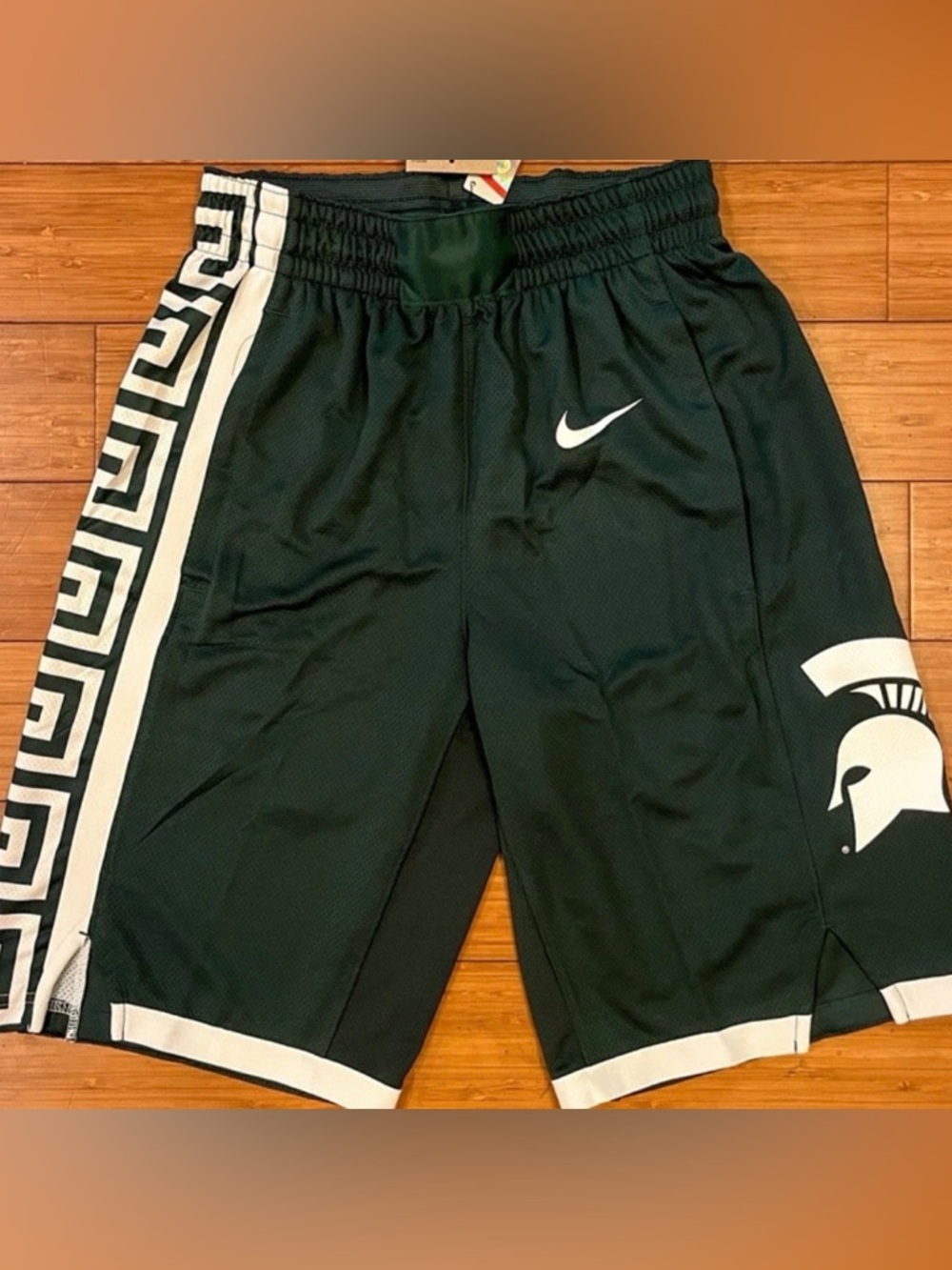 Nike Black Athletic Shorts with White Trim